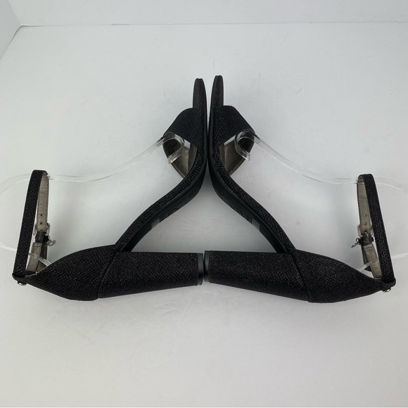 G By Guess size 8 Women’s Shantel Black Ankle Strap Heels Sandals - Picture 5 of 9